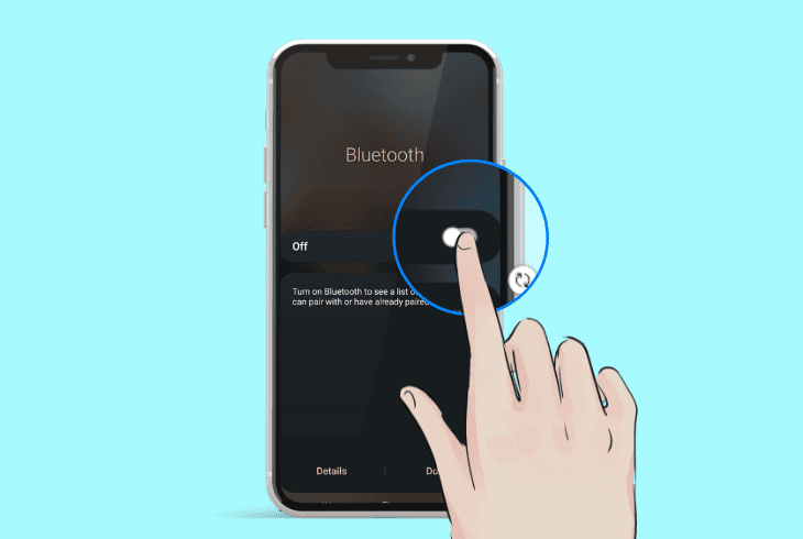 re-activate the phone bluetooth feature