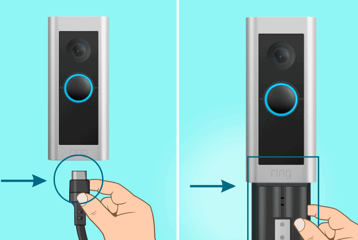 discharge the ring doorbell from power