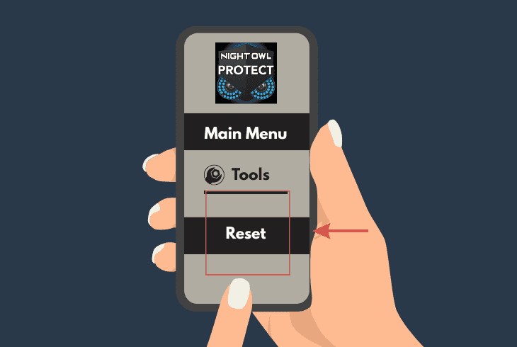 reset the night owl recorder settings