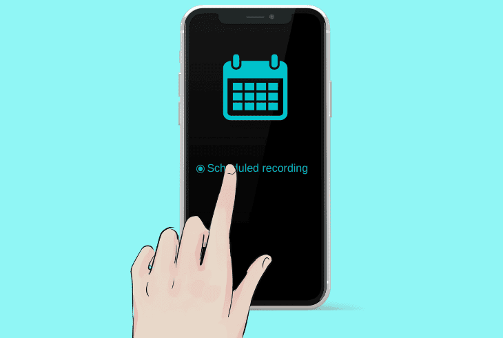 adjust the recording schedule:
