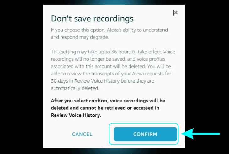 don't save recordings