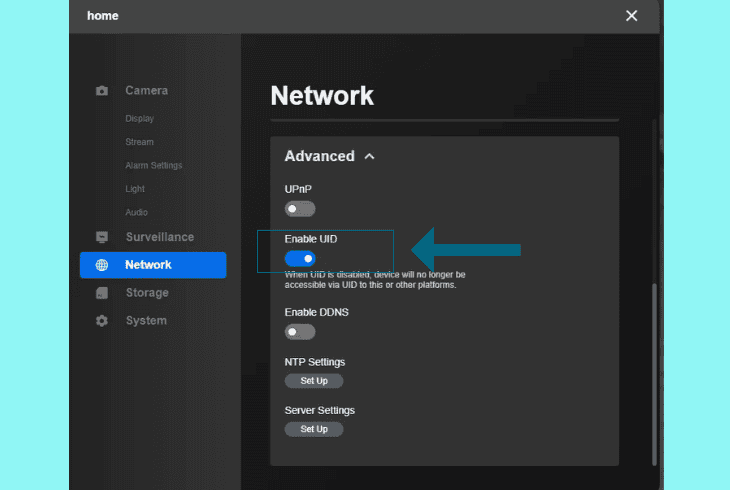 activate uid for remote access (wi-fi doorbell)