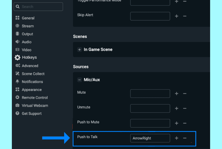 setup & use push-to-talk (workaround)
