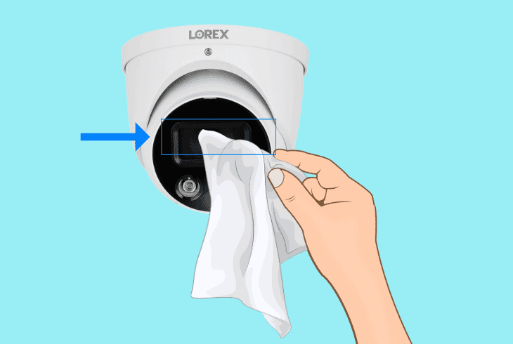 clean the camera lens & surface