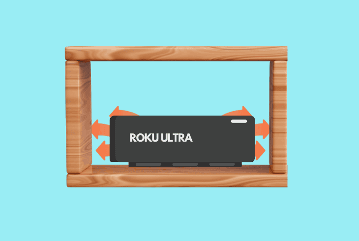 keep roku ultra off surface (diy)