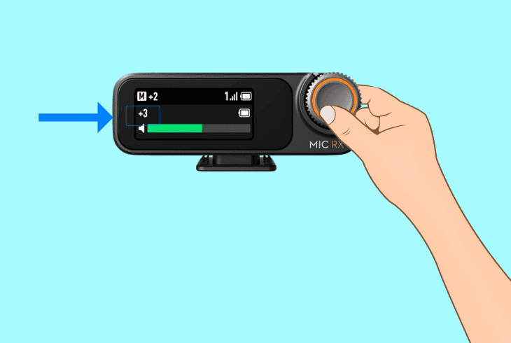 adjust the transmitter gain: