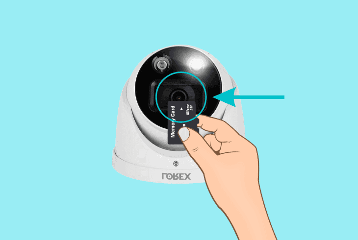 reinsert the lorex microsd card (wi-fi cameras)