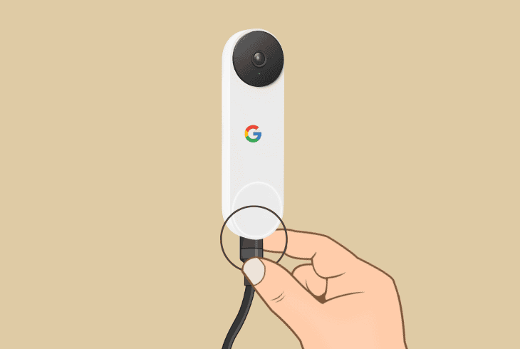 inspect the doorbell charging equipment (battery