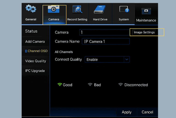 how to access the color settings: