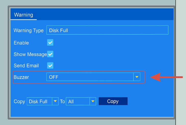 temporarily deactivate system warnings