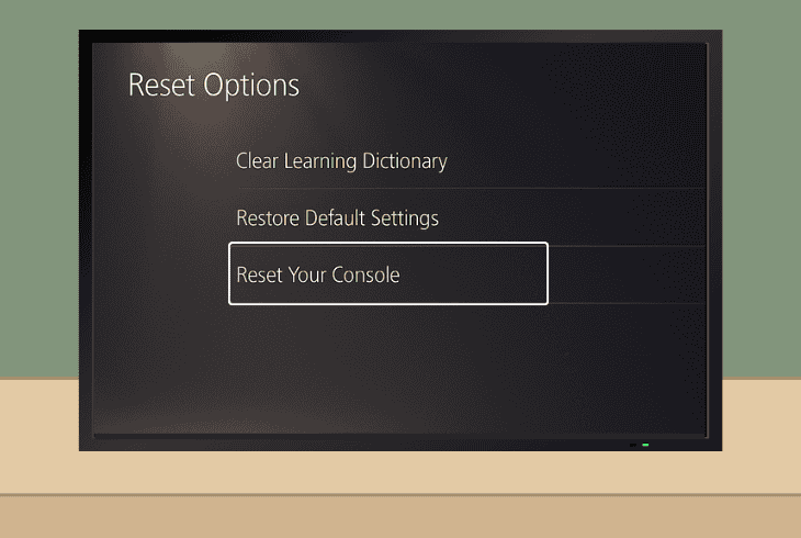 reset your playstation to defaults