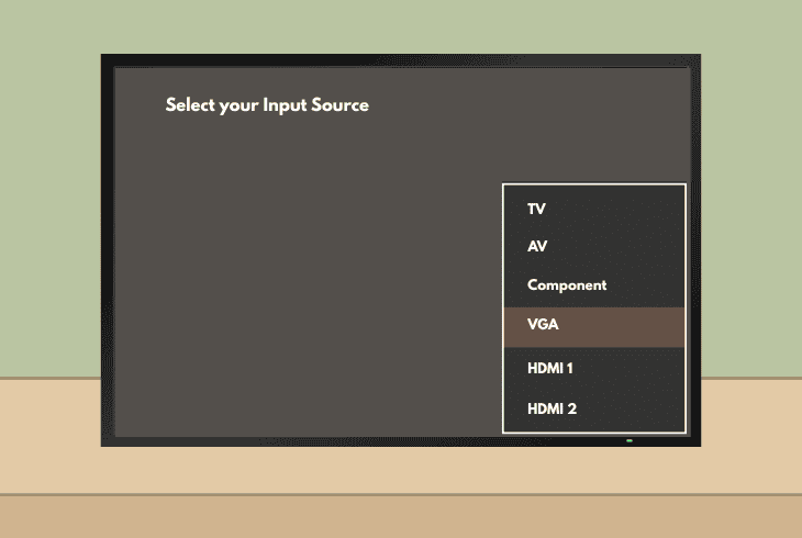 switch to a different input source