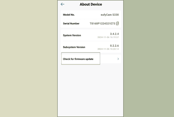 upgrade your eufy camera firmware
