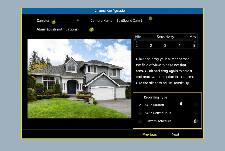 how to access the motion settings: