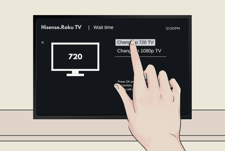 try via different tv resolutions