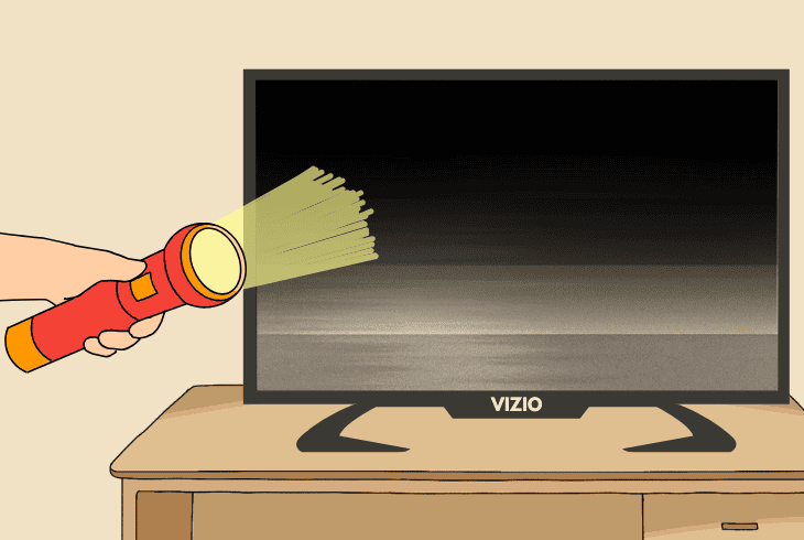 test the affected tv backlight area