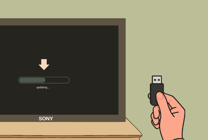 update the bravia tv manually