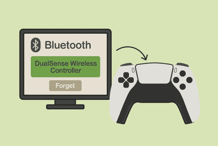 forget & pair controller cleanly
