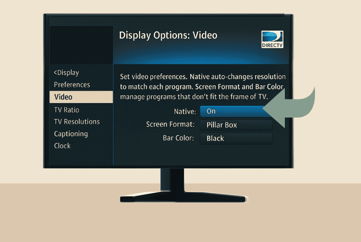 disable the directv native mode