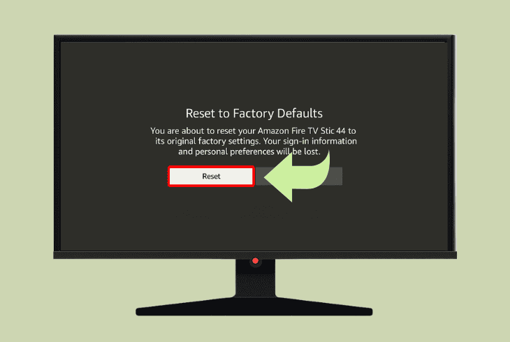 restore the firestick to default settings