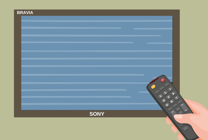 sony bravia tv frozen