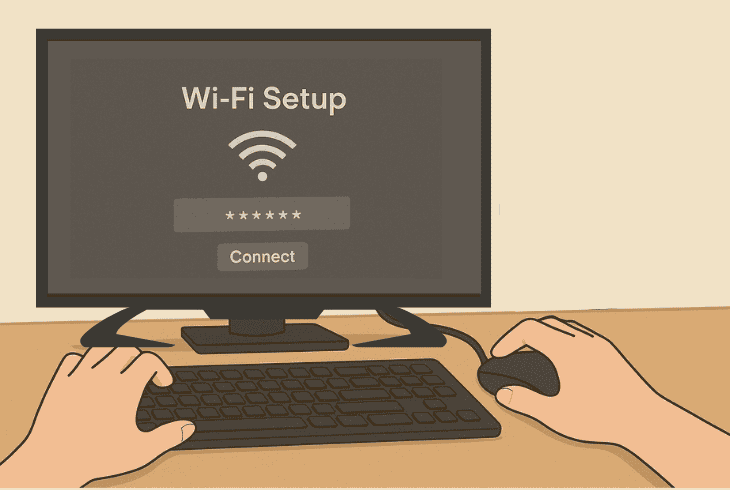 using a mouse and keyboard