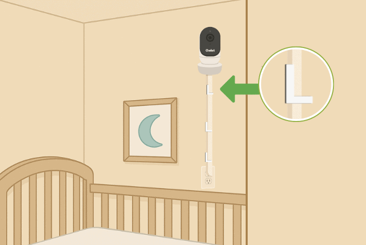 mount your owlet cam 2 l-brackets