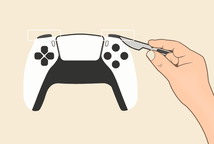lift off the l1/r1 buttons
