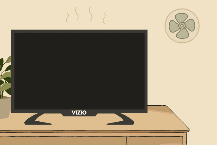 prevent the tv from overheating