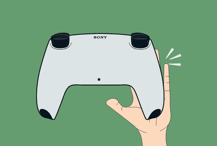 hit the controller with your palm