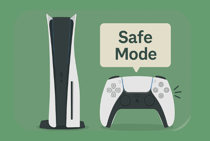 what is ps5 safe mode: