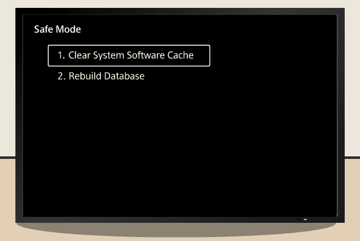 turn on the ps5 in safe mode