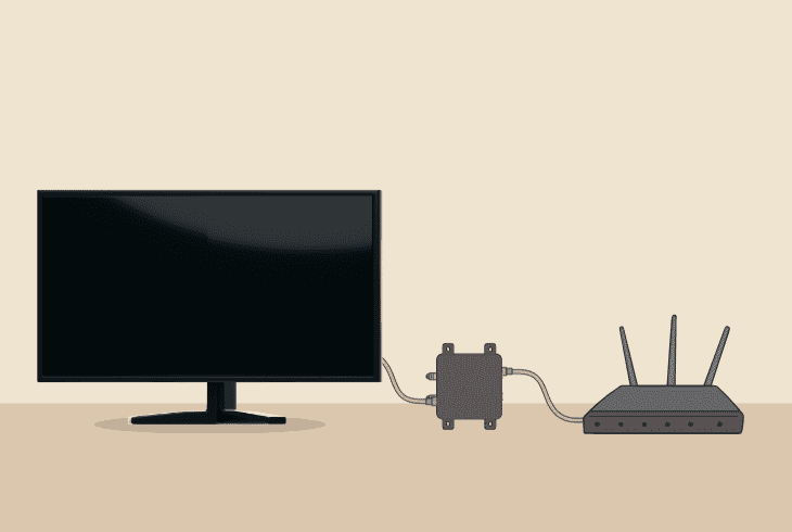 splitter to the receiver