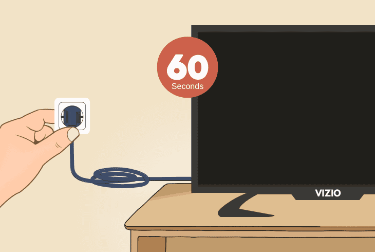 power cycle the vizio tv:
