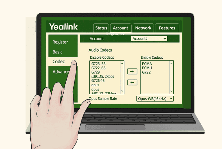 enable critical yealink codecs
