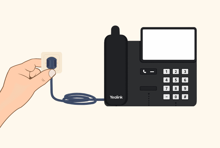 soft reset the yealink phone