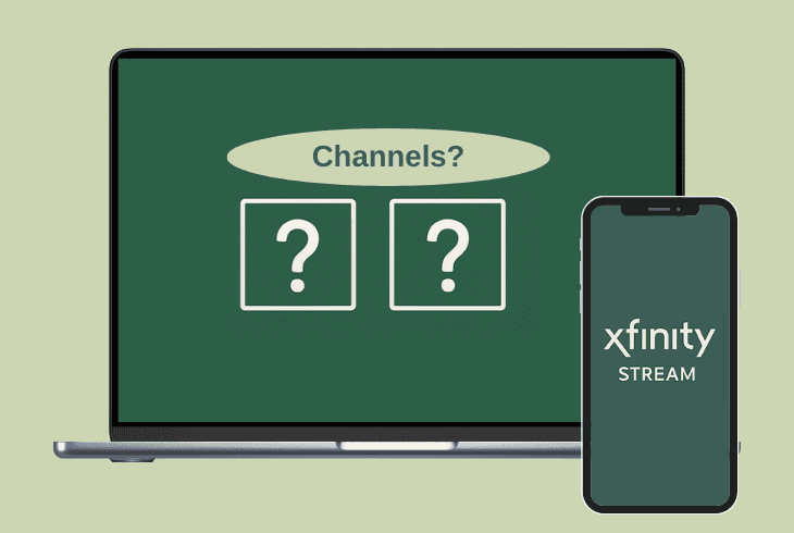 xfinity stream not showing all channels