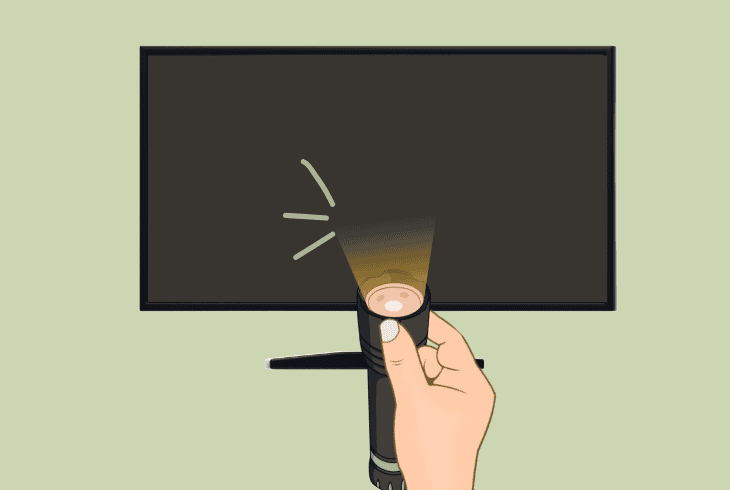test for a backlight failure