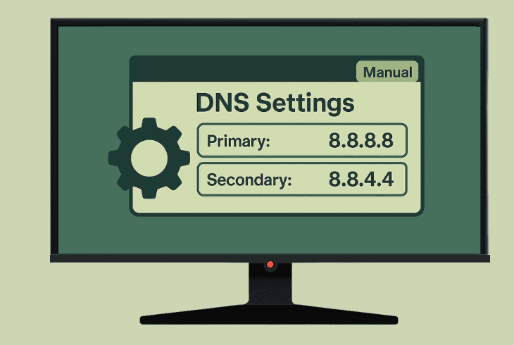 change the device’s dns settings
