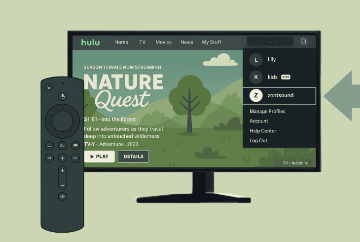 access hulu through a different profile