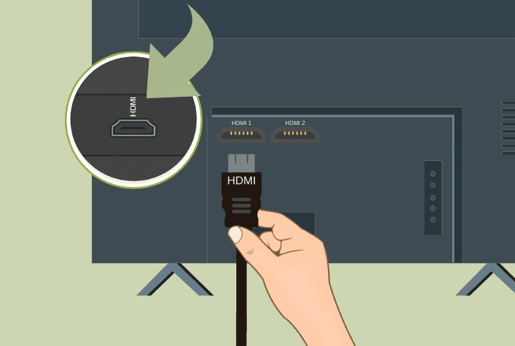 inspect the hdmi connection