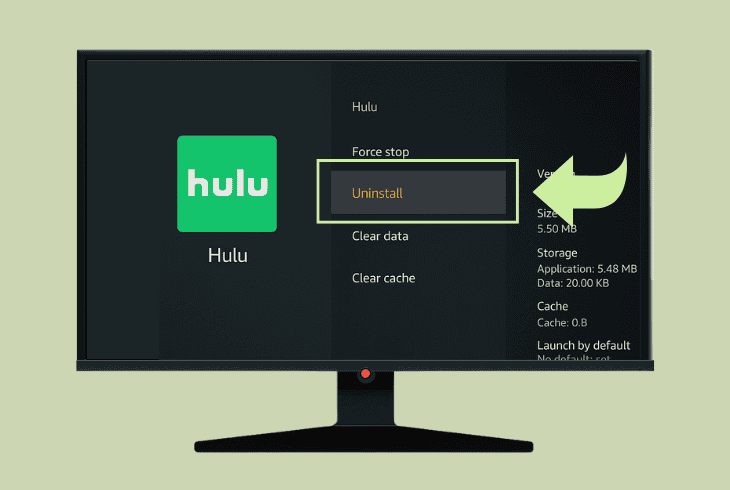 uninstall & reinstall the hulu application
