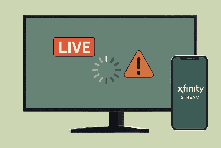 xfinity stream live tv not working