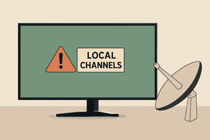 directv problems with local channels