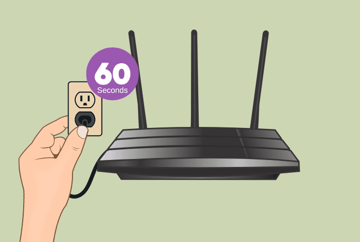 restart your network router: