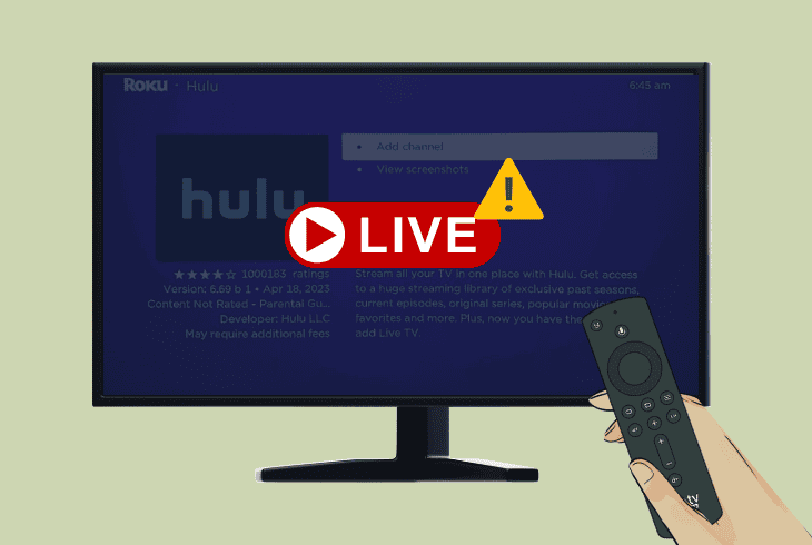 hulu live tv not working on roku