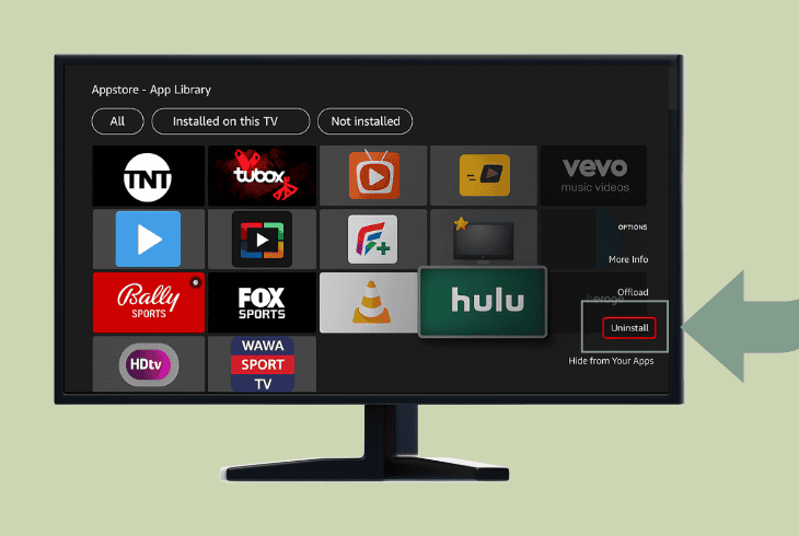 reinstall the hulu app on your tv